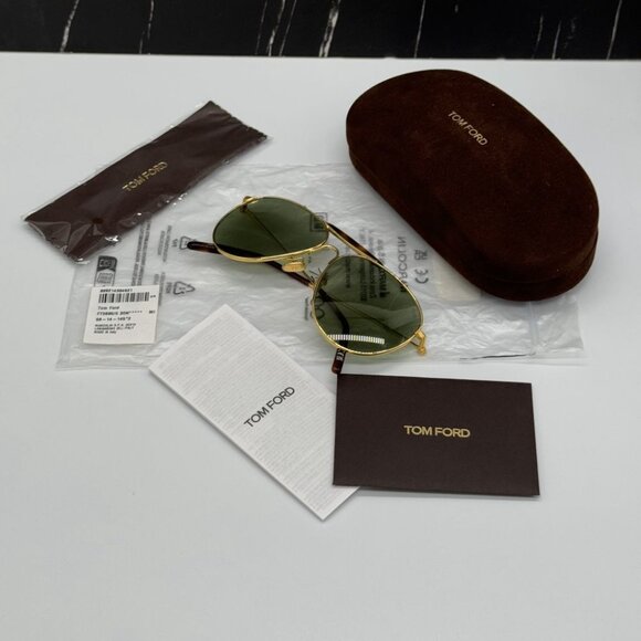 NEW TOM FORD TF995 30N UNISEX GREEN AVIATOR SUNGLASSES TOM FORD RAFAEL-02 - Picture 9 of 9